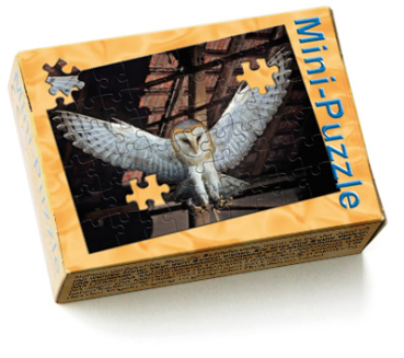 Mini-Puzzle Schleiereule