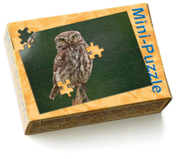 Mini-Puzzle Steinkauz
