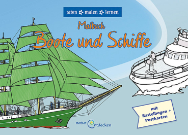 Malbuch Boote und Schiffe