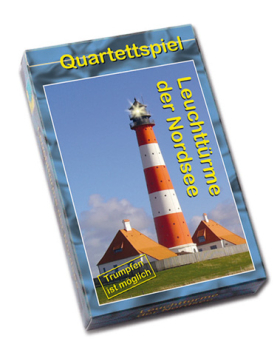 Schachtel Vorderseite des Quartetts Leuchttürme der Nordsee