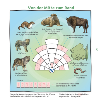 natur entdecken - Bestimmungsfächer Tierspuren