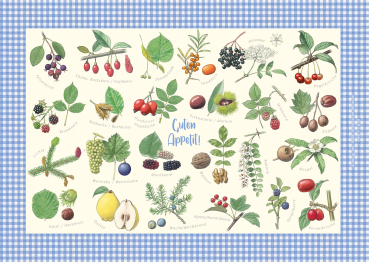 Tischset Essbare Wildfrüchte