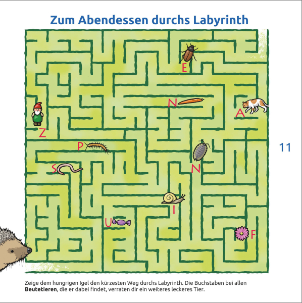 Bunte Rätsel Rund um den Igel