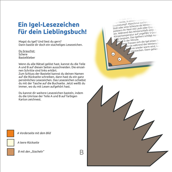 Bunte Rätsel Rund um den Igel